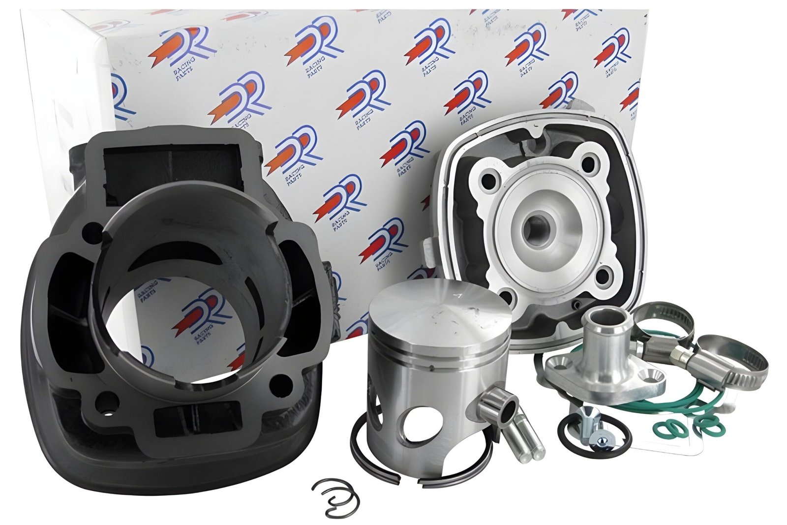 Cilindro komplektas DR Evolution 70cc Piaggio LC su adapteriu vandens prijungimui