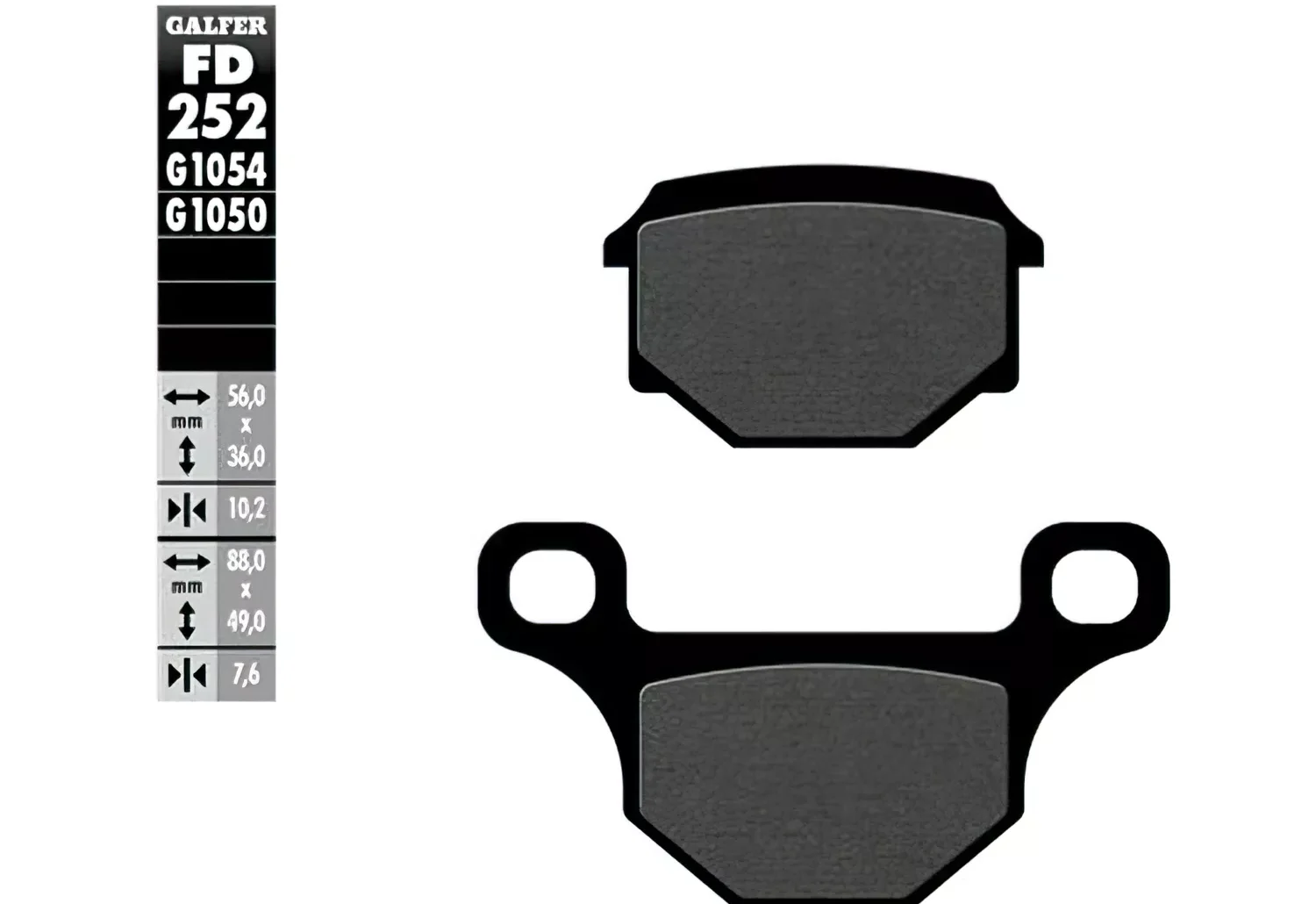 Stabdžių kaladėlės Galfer pusiau metalinės Rieju MRT