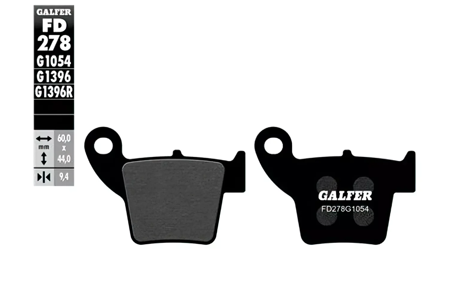 Stabdžių kaladėlės Galfer pusiau metalinės galinės Honda CR / CRF