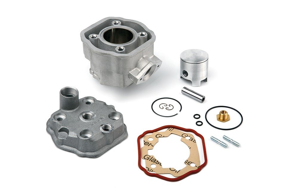 Nicasil cilindras su AIRSAL galvute Aprilia RS RX SX DERBI GPR SENDA 48mm 2T